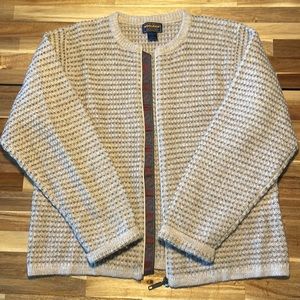 Woolrich Zip Up Cardigan, women’s large